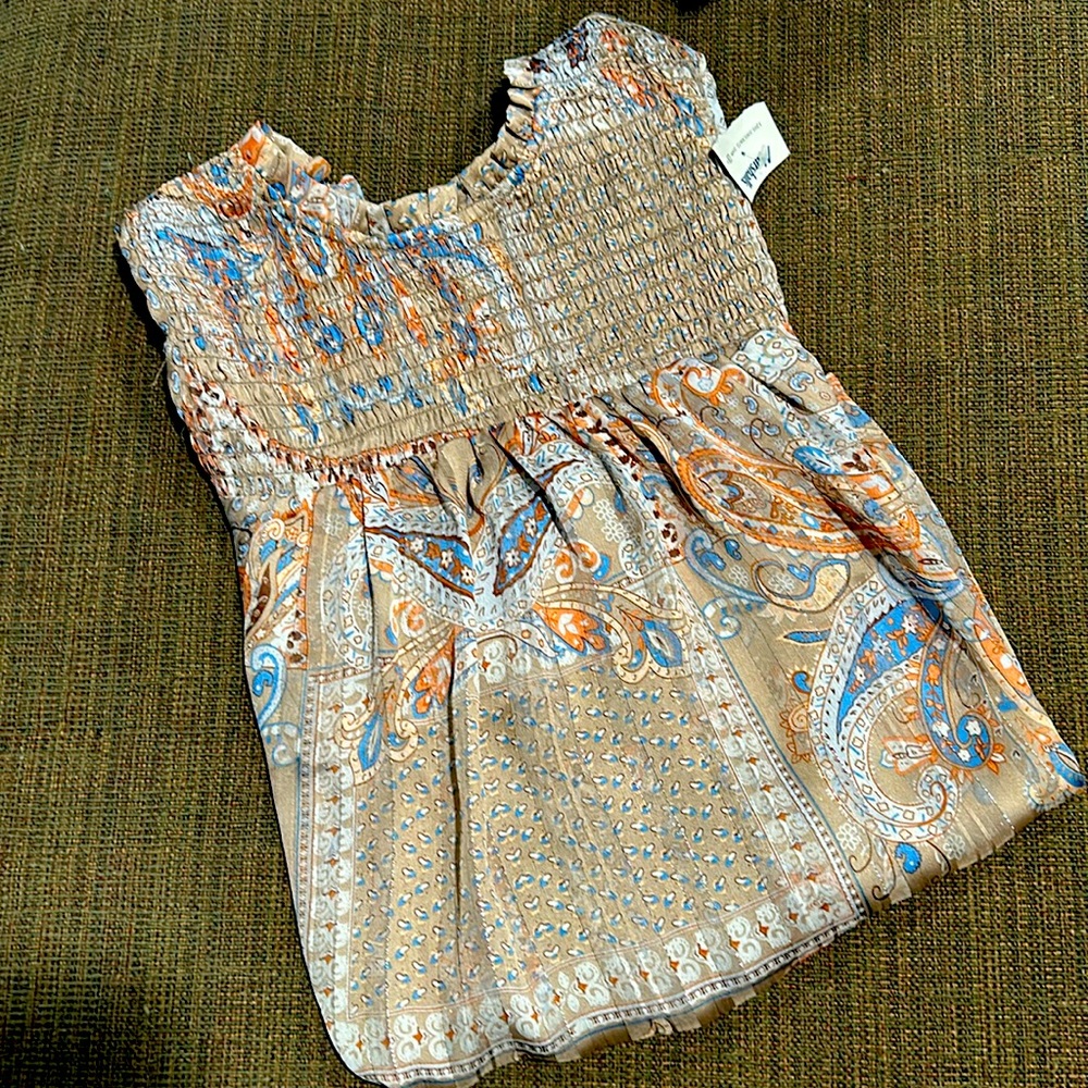 Paisley Print Top
